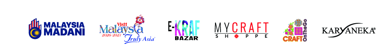 Supporting agencies and partners: Kementerian Pelancongan, Seni & Budaya Malaysia, Malaysia Madani, Visit Malaysia, My Craft Shoppe and Craft On The Go
